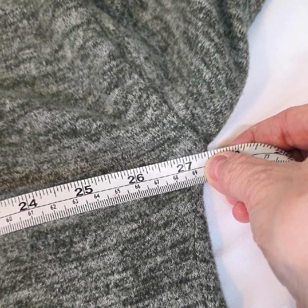 Alchemation Alkamy Gray Ruched Sleeve Oversized Knit Sweater XL - Picture 5 of 5